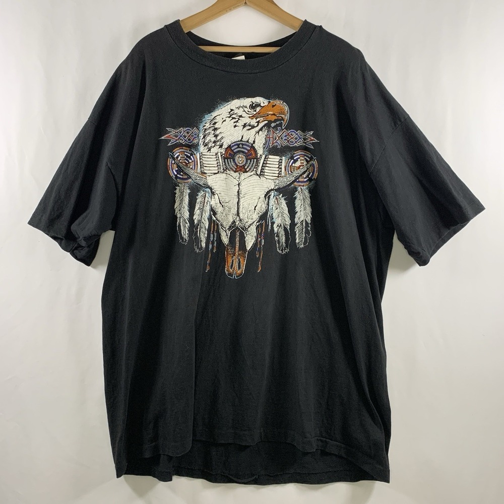 VTG 90s Diamond Dust Mens Southwest Graphic T-shirt  Sz XL Single Stitch USA
